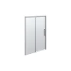 SCANBAD CLASSIC SKYDEDØR KROM/KLAR 140 X 200 X 10 CM