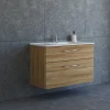 SCANBAD DELTA KARAT BADMØBEL VARM EG 2 SKUFFER 101 CM