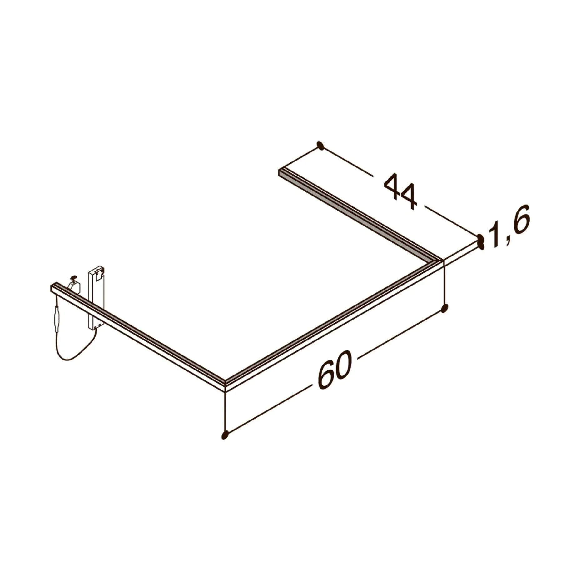 SCANBAD DELTA L60 CM D44 CM LYSRAMME