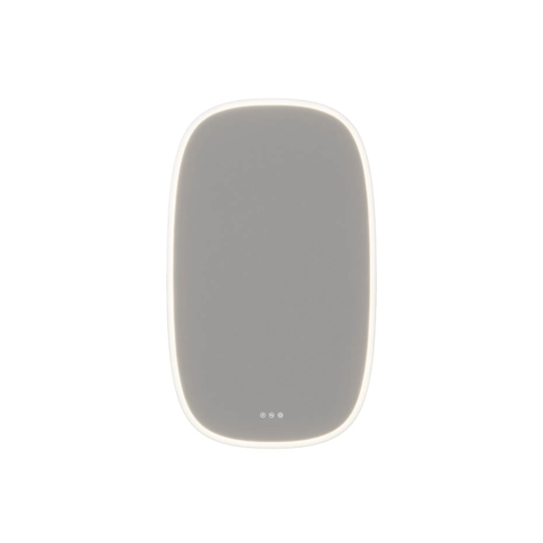 SCANBAD DELTA SQUIRCLE SPEJL M/ LYS MED LYSSTYRING 100 X 60 CM