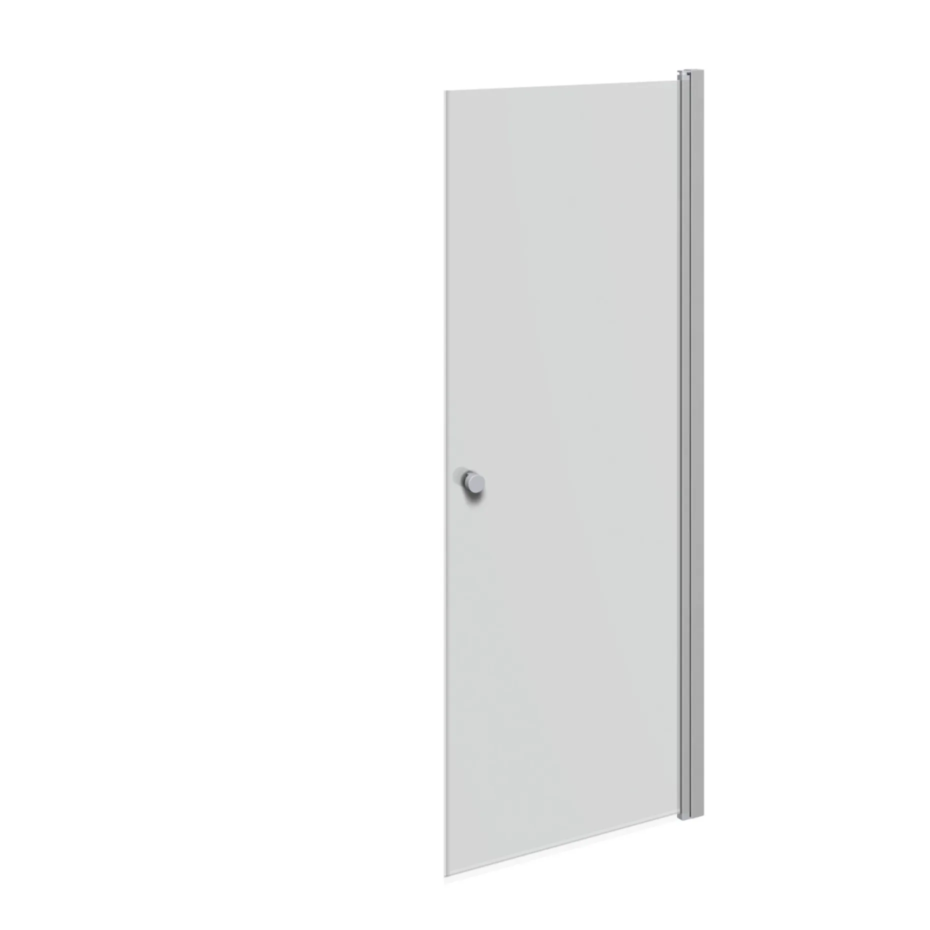 SCANBAD FLEXI MAT ALU PROFIL, 1 STK. BRUSEDØR 79 CM FROSTET GLAS