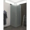 SCANBAD FLEXI MAT ALU PROFIL, 1 STK. BRUSEDØR 69 CM FROSTET GLAS