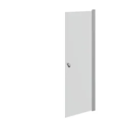 SCANBAD FLEXI MAT ALU PROFIL, 1 STK. BRUSEDØR 69 CM FROSTET GLAS