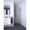 SCANBAD FLEXI MAT ALU PROFIL, 1 STK. FOLDEDØR KLAR GLAS 99 CM