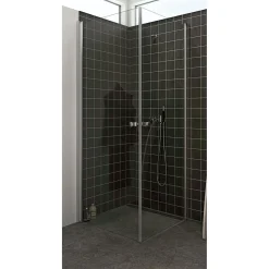 SCANBAD FLEXI MAT ALU PROFIL, 1 STK. BRUSEDØR KLAR GLAS 69 CM