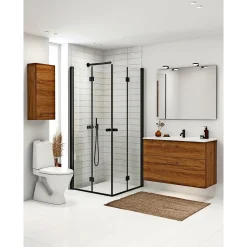 SCANBAD FLEXI SORT PROFIL, 1 STK. FOLDEDØR KLAR GLAS 89 CM
