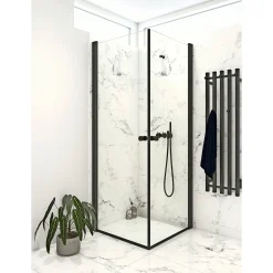 SCANBAD FLEXI SORT PROFIL, 1 STK. BRUSEDØR KLAR GLAS 89 CM