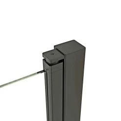 SCANBAD FLEXI SORT PROFIL, 1 STK. FOLDEDØR KLAR GLAS 99 CM