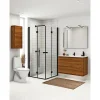 SCANBAD FLEXI SORT PROFIL, 1 STK. FOLDEDØR KLAR GLAS 79 CM