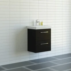 SCANBAD MULTO LOTTO BADMØBEL SORT MED METALSKUFFER 55 CM