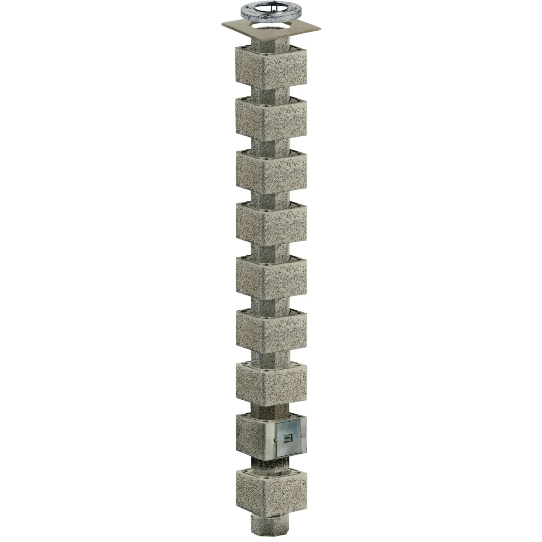 SCHIEDEL ISOKERN DOBBELTMODUL SKORSTEN 450 X 44 X 44 CM Ø160 MM