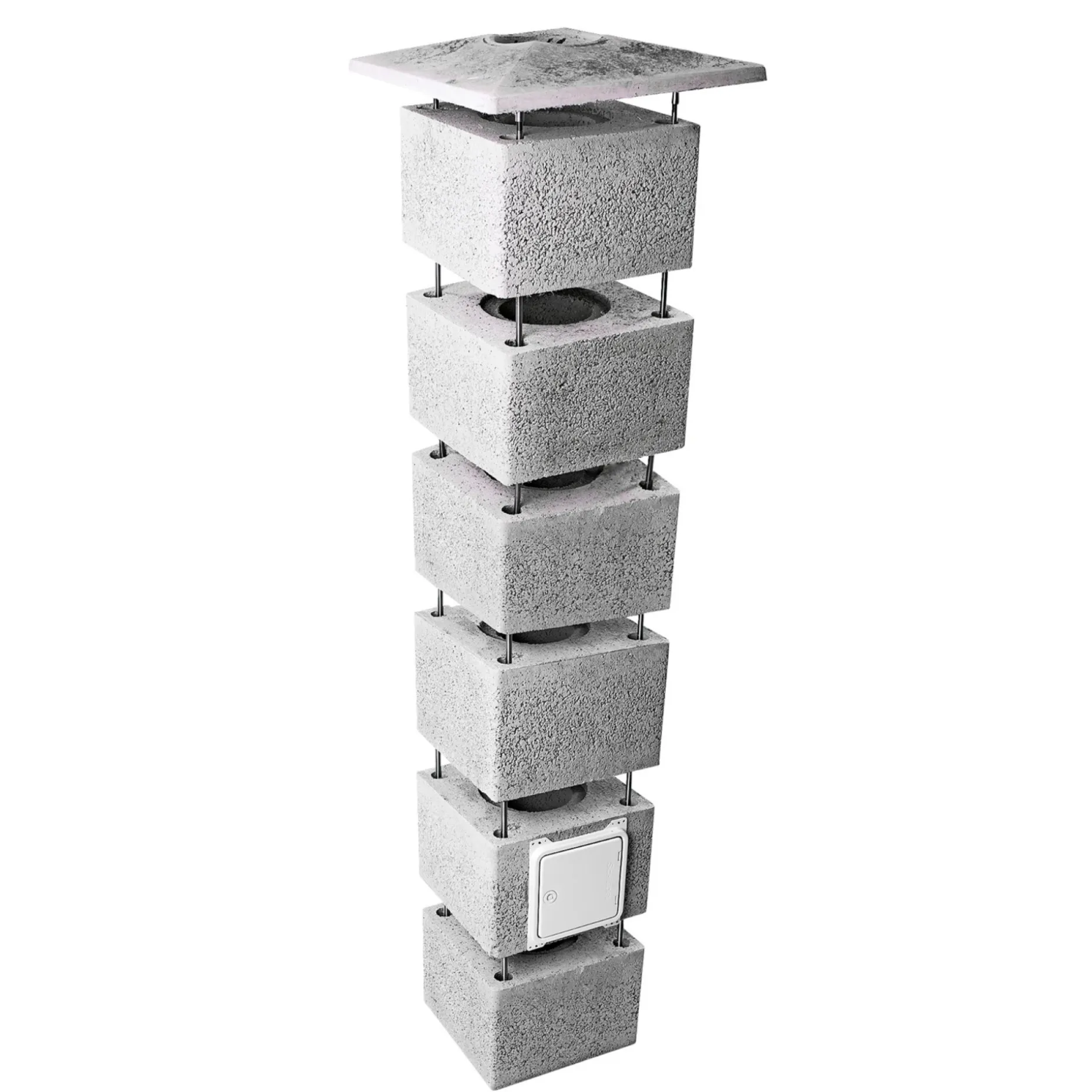 SCHIEDEL ISOKERN ENKELTMODUL SKORSTEN 450 X 36 X 36 CM Ø160 MM