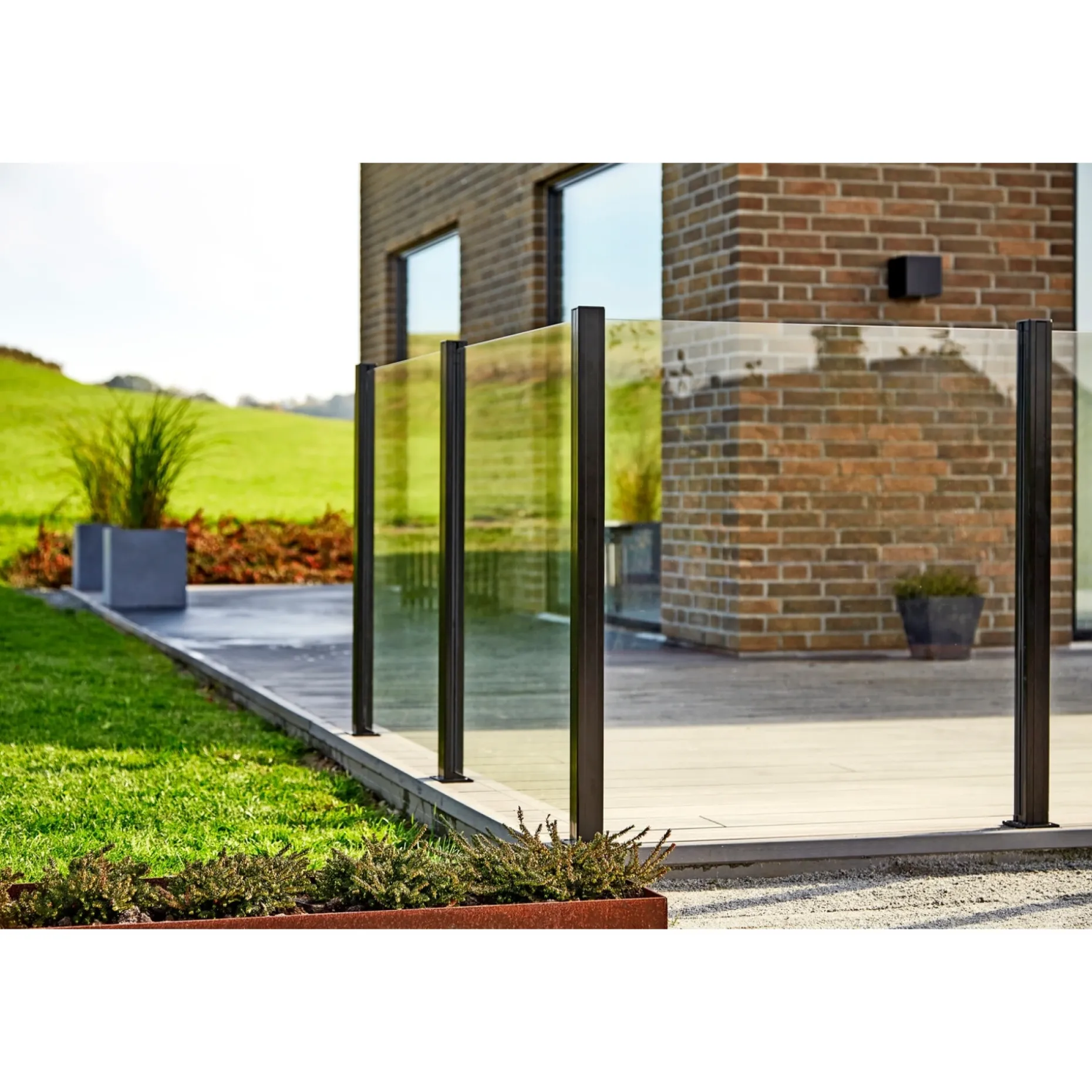 SKAGEN SYSTEMHEGN HEGNSMODUL KLAR GLAS 86.80 X 92 X 0.60 X 0.60 CM