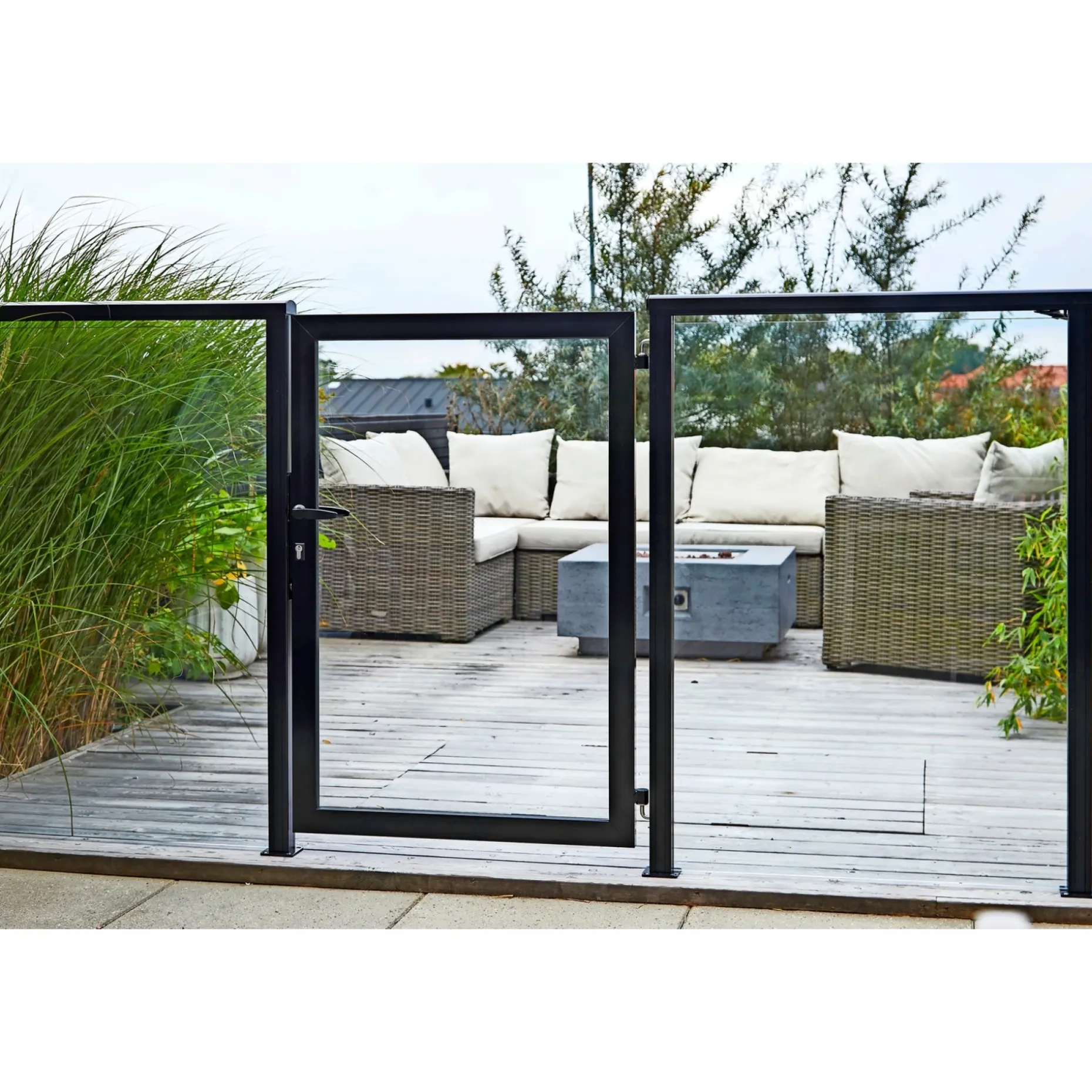 SKAGEN SYSTEMHEGN LÅGE RØG GLAS 86 X 90 X 0.60 X 0.40 CM