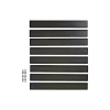 SKAGEN SYSTEMHEGN PANEL SORT ALUMINIUM 0.60 X 92 X 86 CM
