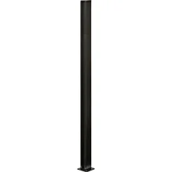 SKAGEN SYSTEMHEGN STOLPE SORT ALUMINIUM 5 X 125 X 5 CM