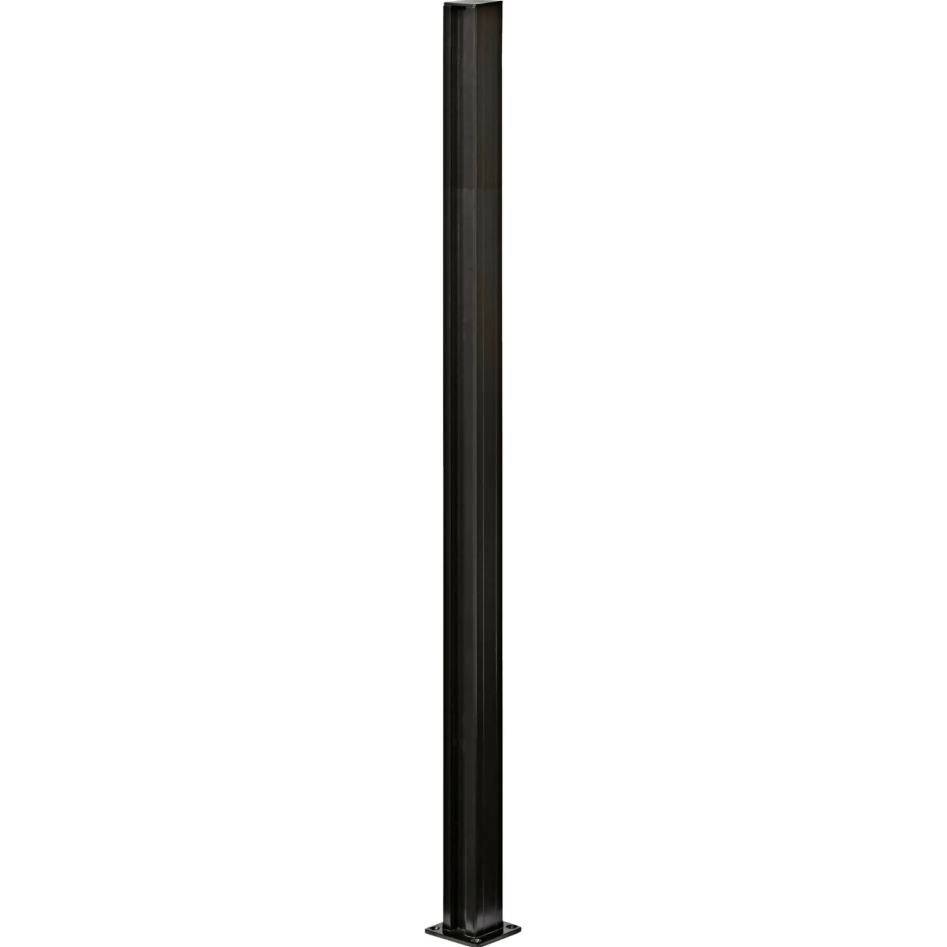 SKAGEN SYSTEMHEGN STOLPE SORT ALUMINIUM 5 X 125 X 5 CM