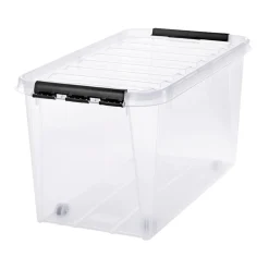 SMARTSTORE CLASSIC 70 OPBEVARINGSKASSE M LÅG OG HJUL TRANSPARENT 70 L