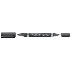 STAEDTLER 348 DUO, FIN/MELLEM TUSCH SORT