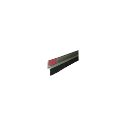 SVALK H-FORM BØRSTETÆTNINGSLISTE 3 METER, LISTE. SORT/SØLV