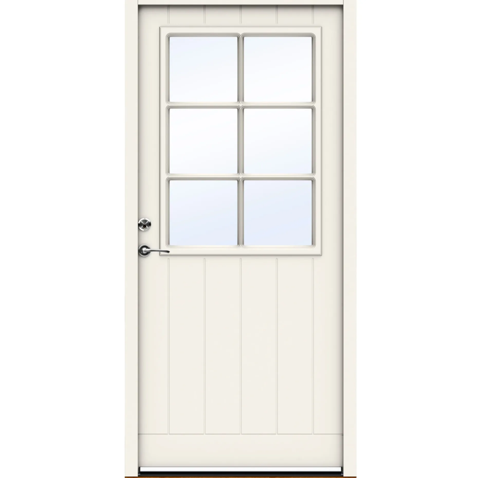 SWEDOOR ADVANCE-LINE CLASSIC BRAHMS ECO FACADEDØR 77 X 948 X 2115 MM V HVID