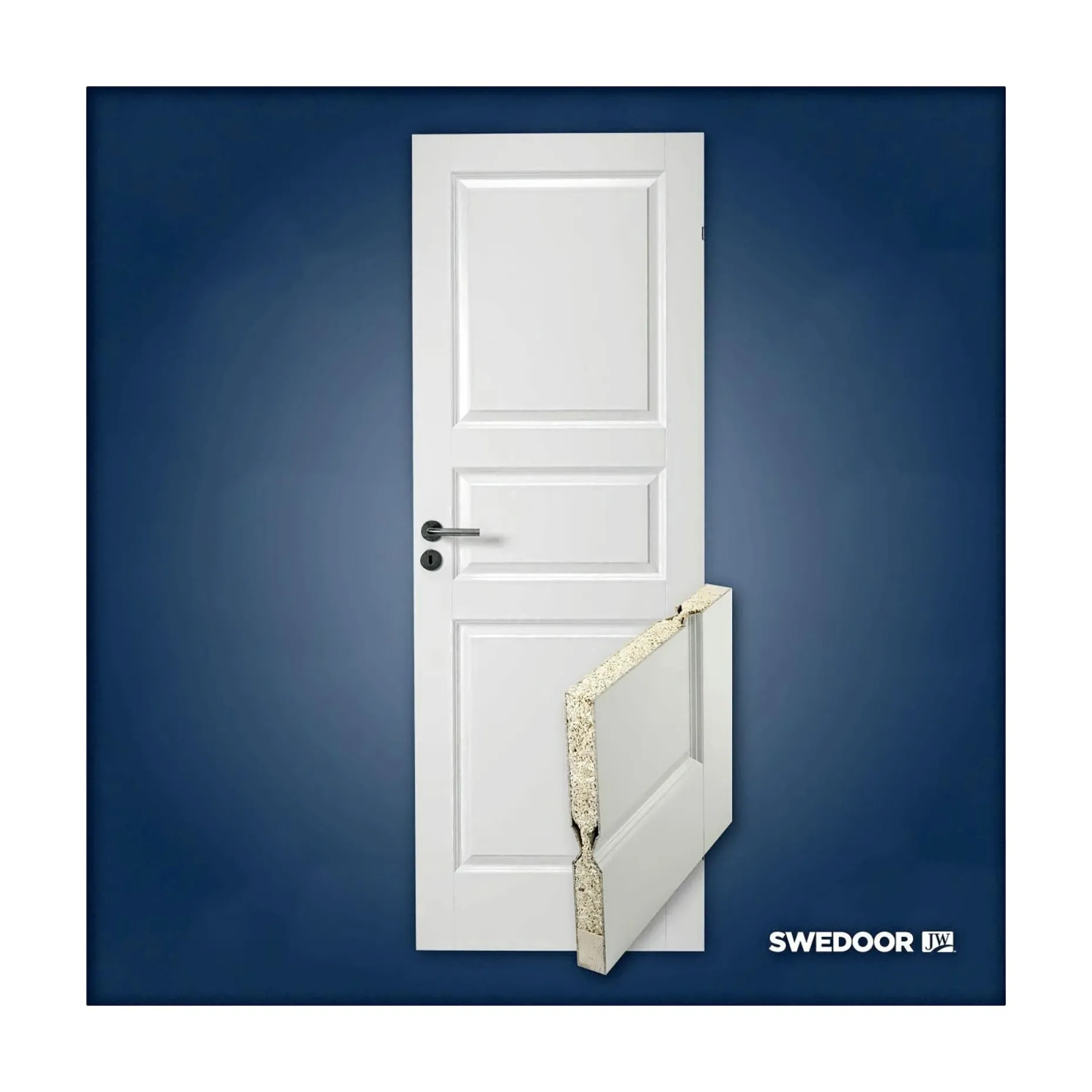 SWEDOOR ADVANCE-LINE COMPACT 03 FORMPRESSET MASSIV DØR 7X21