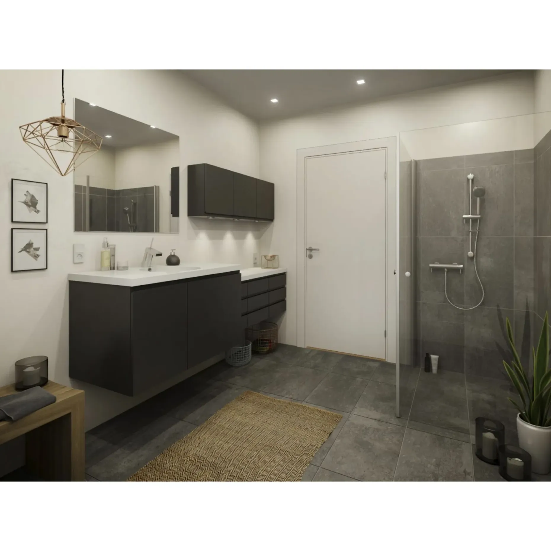 SWEDOOR ADVANCE-LINE STABLE GLAT MASSIV DØR HVID 9X21