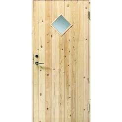 SWEDOOR CLEVER-LINE M/GLAS UDHUSDØR 92 X 948 X 2050 MM VENSTRE