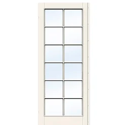 SWEDOOR CLEVER-LINE STYLE SP12 STÅENDE GLASDØR 8X21