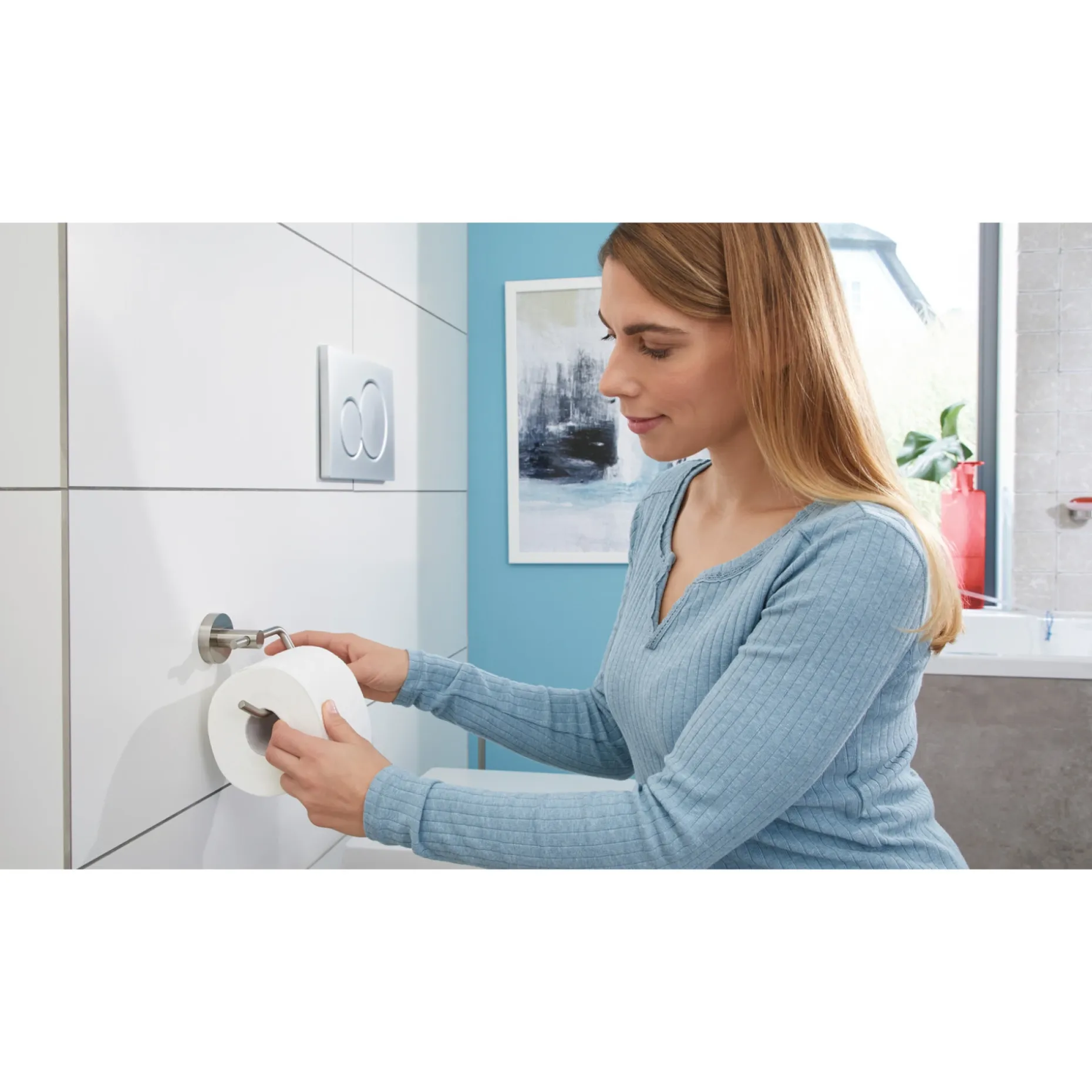 TESA MOON TOILETPAPIRHOLDER RUSTFRIT STÅL