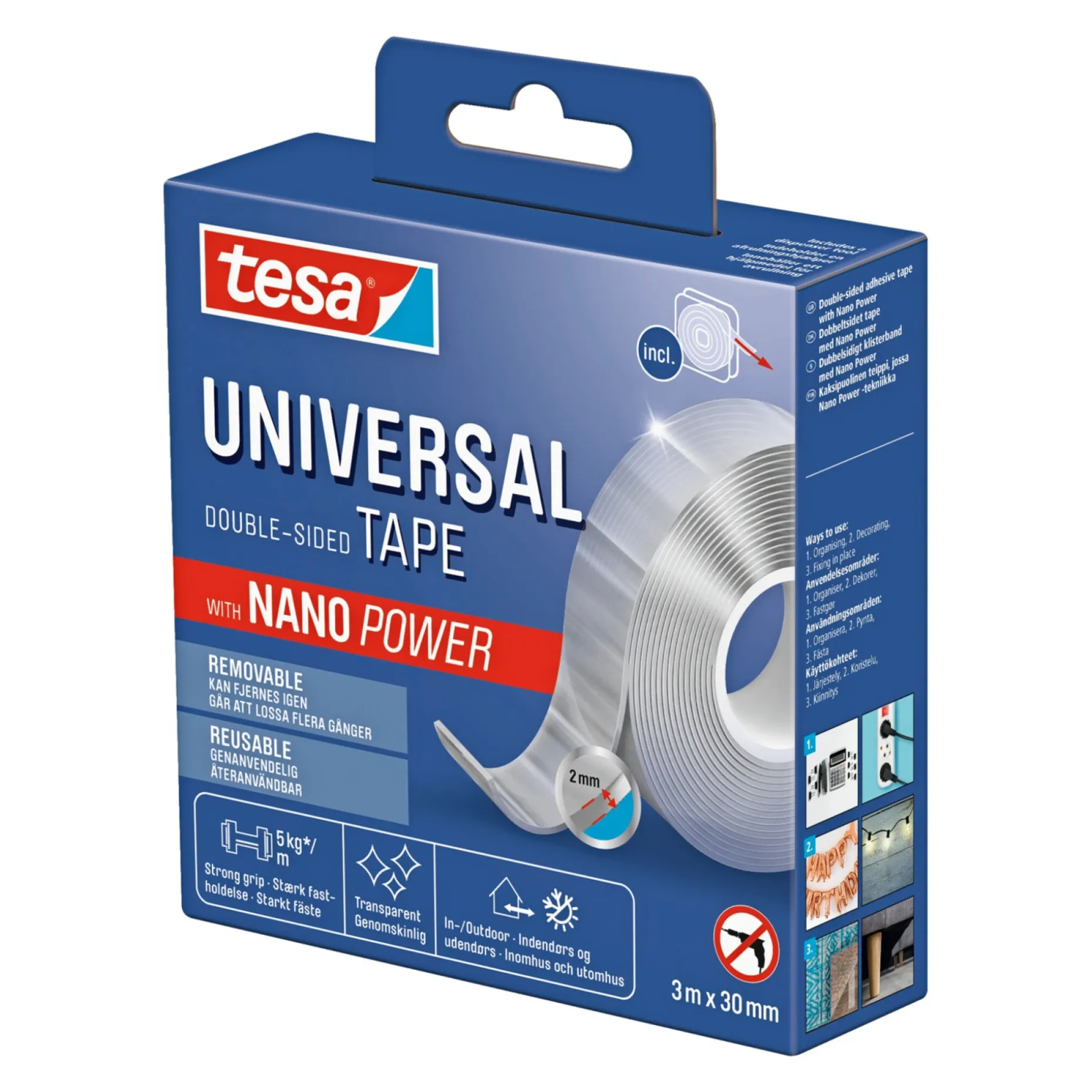 TESA NANO TAPE 3MX25MM TRANSPARENT