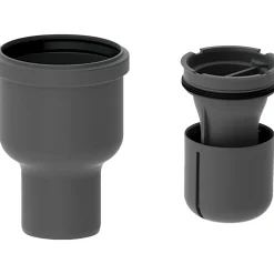 UNIDRAIN 2412.0075 UDLØBSHUS 75 MM LODRET