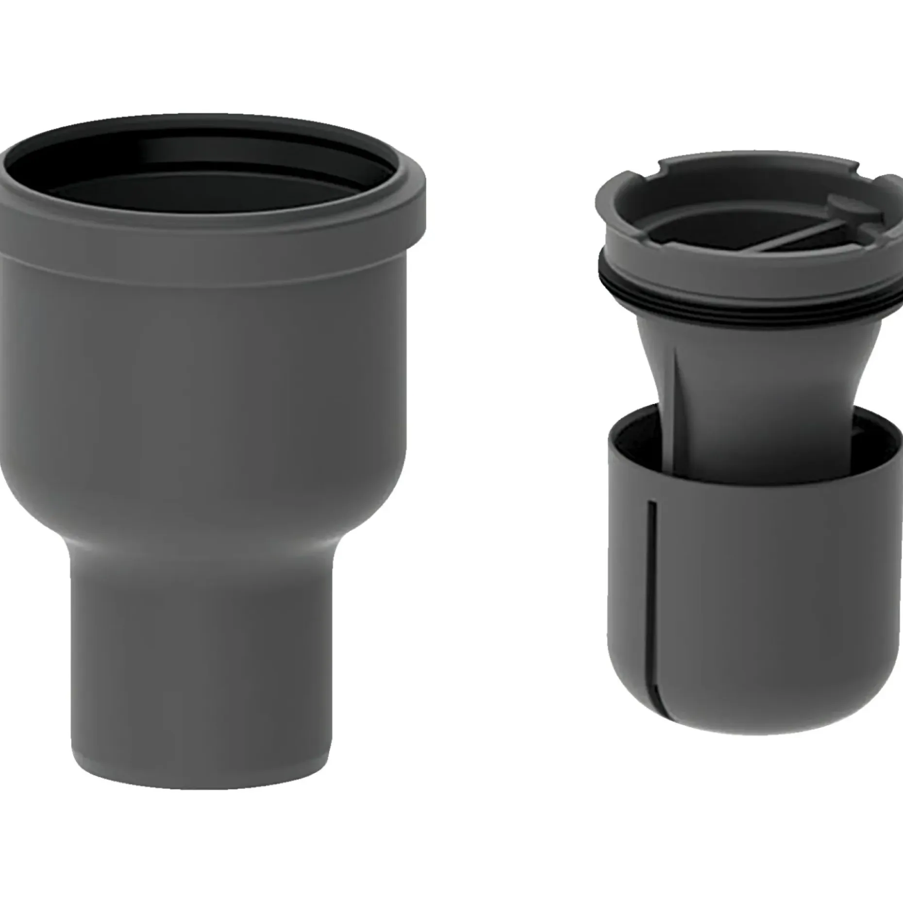 UNIDRAIN 2412.0075 UDLØBSHUS 75 MM LODRET