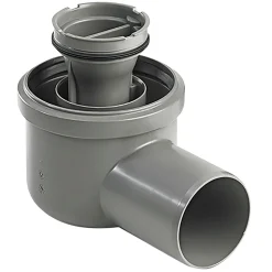 UNIDRAIN 2411.0075 UDLØBSHUS 75 MM VANDRET