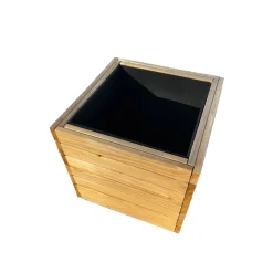 UPYARD PLANTEKUMME TRYKIMPRÆGNERET TRÆ BRUNBEJDSET 36,5×36,5×35 CM