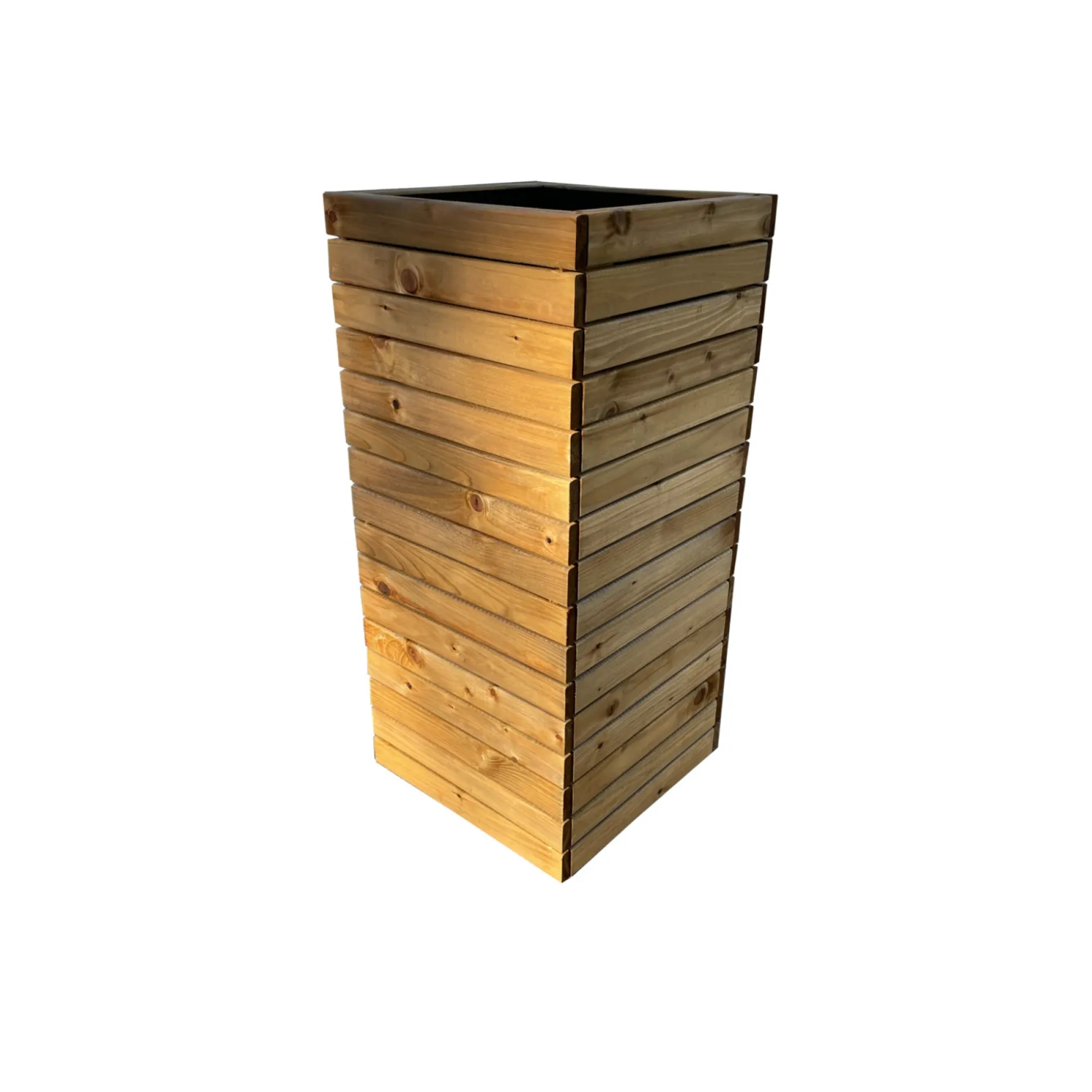 UPYARD PLANTEKUMME TRYKIMPRÆGNERET TRÆ BRUNBEJDSET 36,5×36,5×35 CM