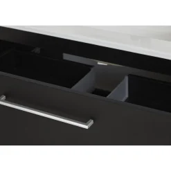 VASSO MILANO SOFTCLOSE BADMØBEL SORT 2 SKUFFER 60 CM