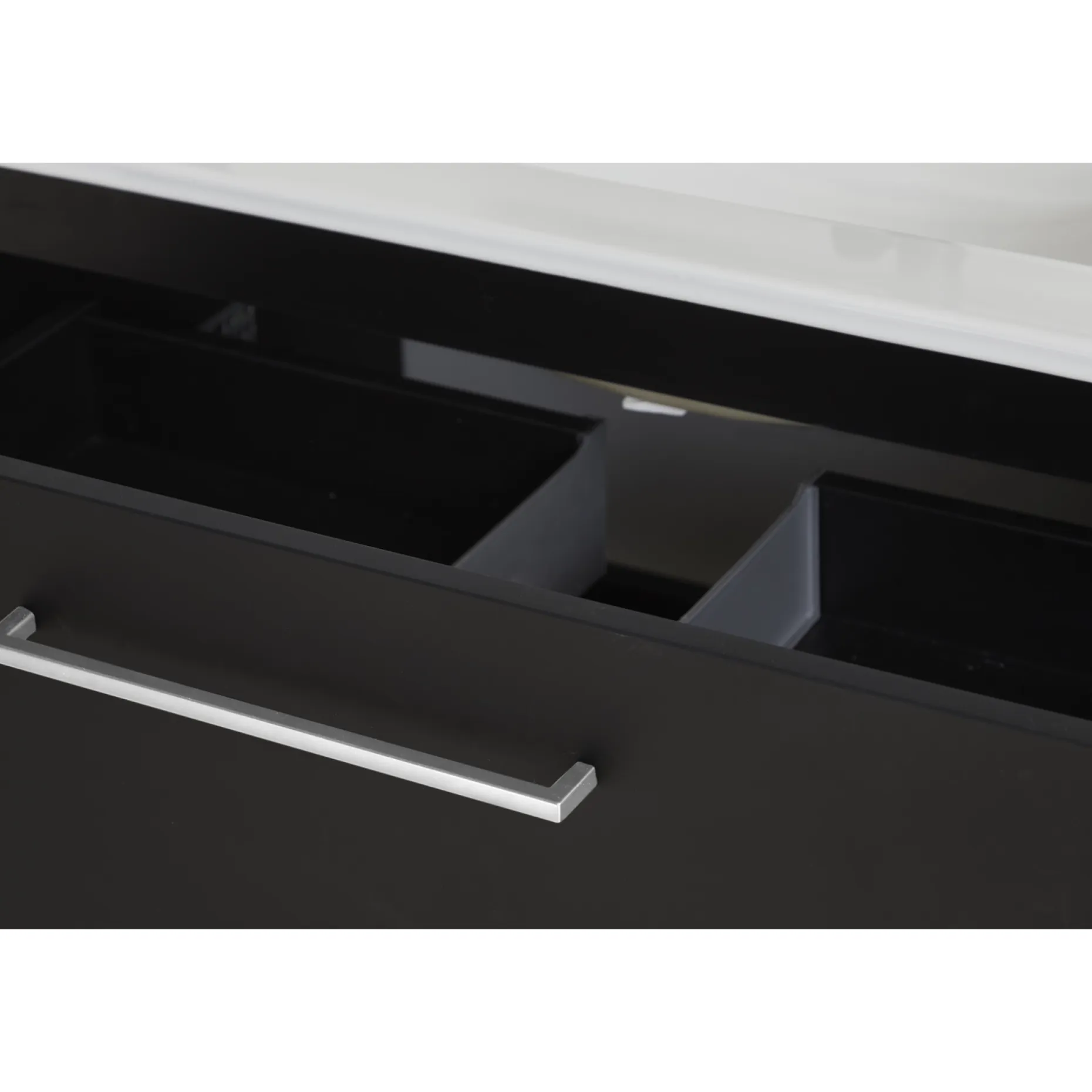VASSO MILANO SOFTCLOSE BADMØBEL SORT 2 SKUFFER 60 CM