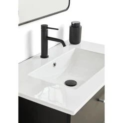 VASSO MILANO SOFTCLOSE BADMØBEL SORT 2 SKUFFER 80 CM