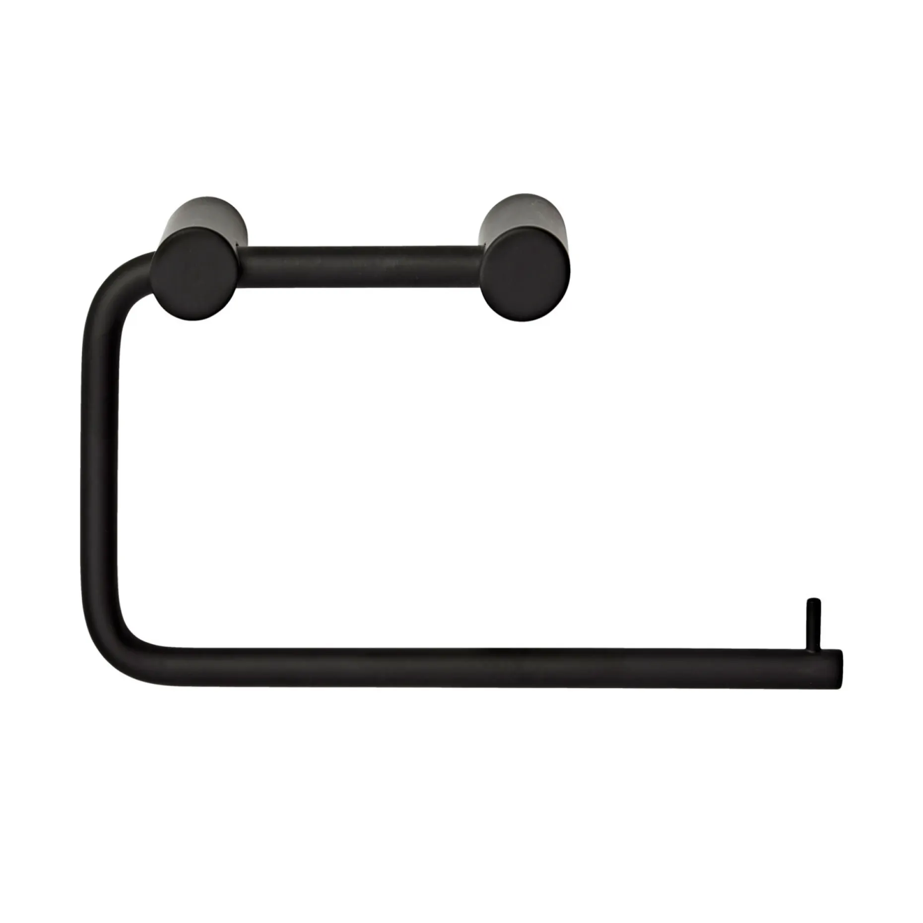 VASSO M/SKRUER TOILETPAPIRHOLDER MAT SORT