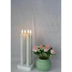 VELI LINE 4-PAK GENOPLADELIGE HVIDE 24,5 CM LED KRONELYS