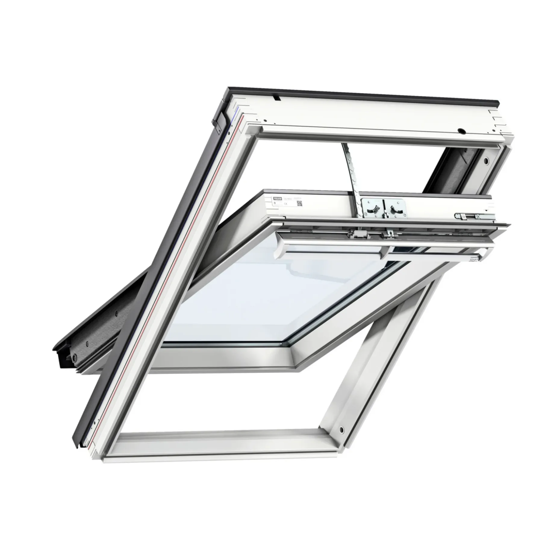 VELUX INTEGRA ELEKTRISK VIPPEVINDUE HVIDMALET TRÆ 55 X 78 CM GGL CK02 206821