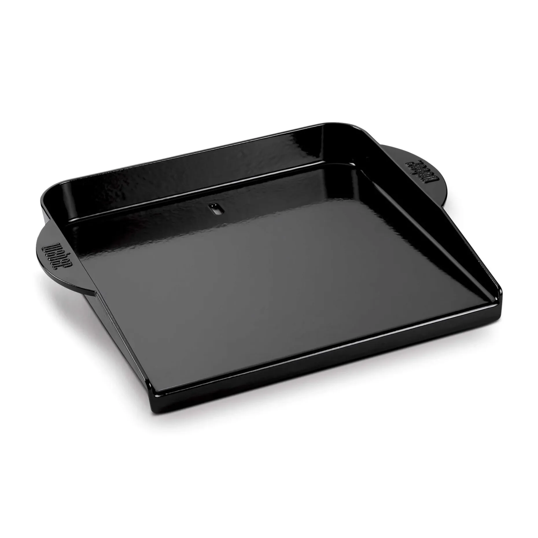 WEBER DELUXE STEGEPLADE PORCELÆNSEMALJERET STØBEJERN