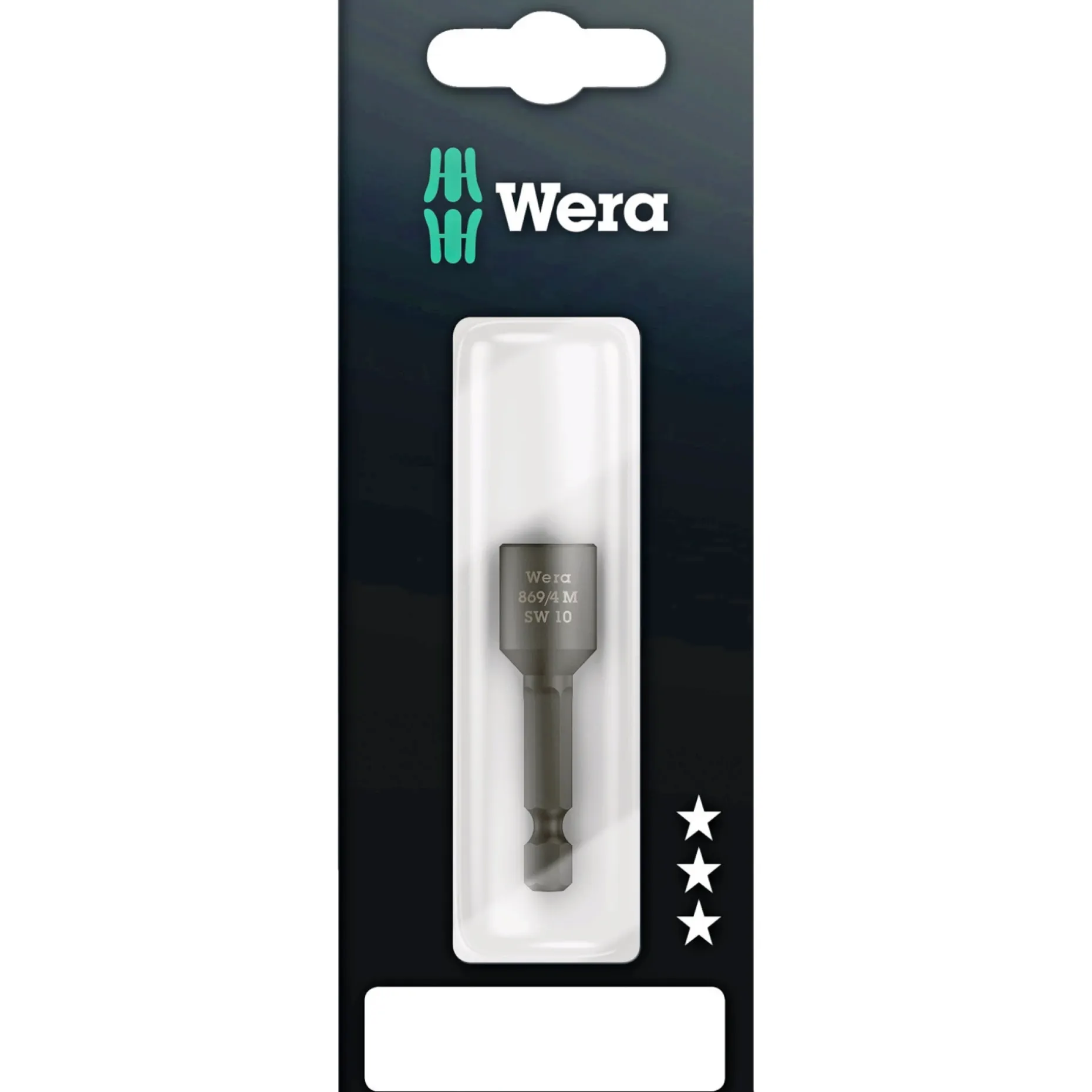WERA 869/4M 10X50 TOPNØGLEINDSATS