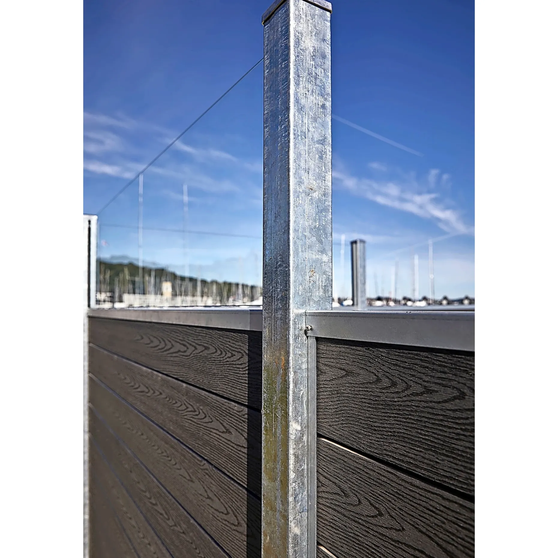 WIMEX FUR CLASSIC V-PROFIL M/GLAS HEGNSFAG KOKSGRÅ 189.50 X 140 CM