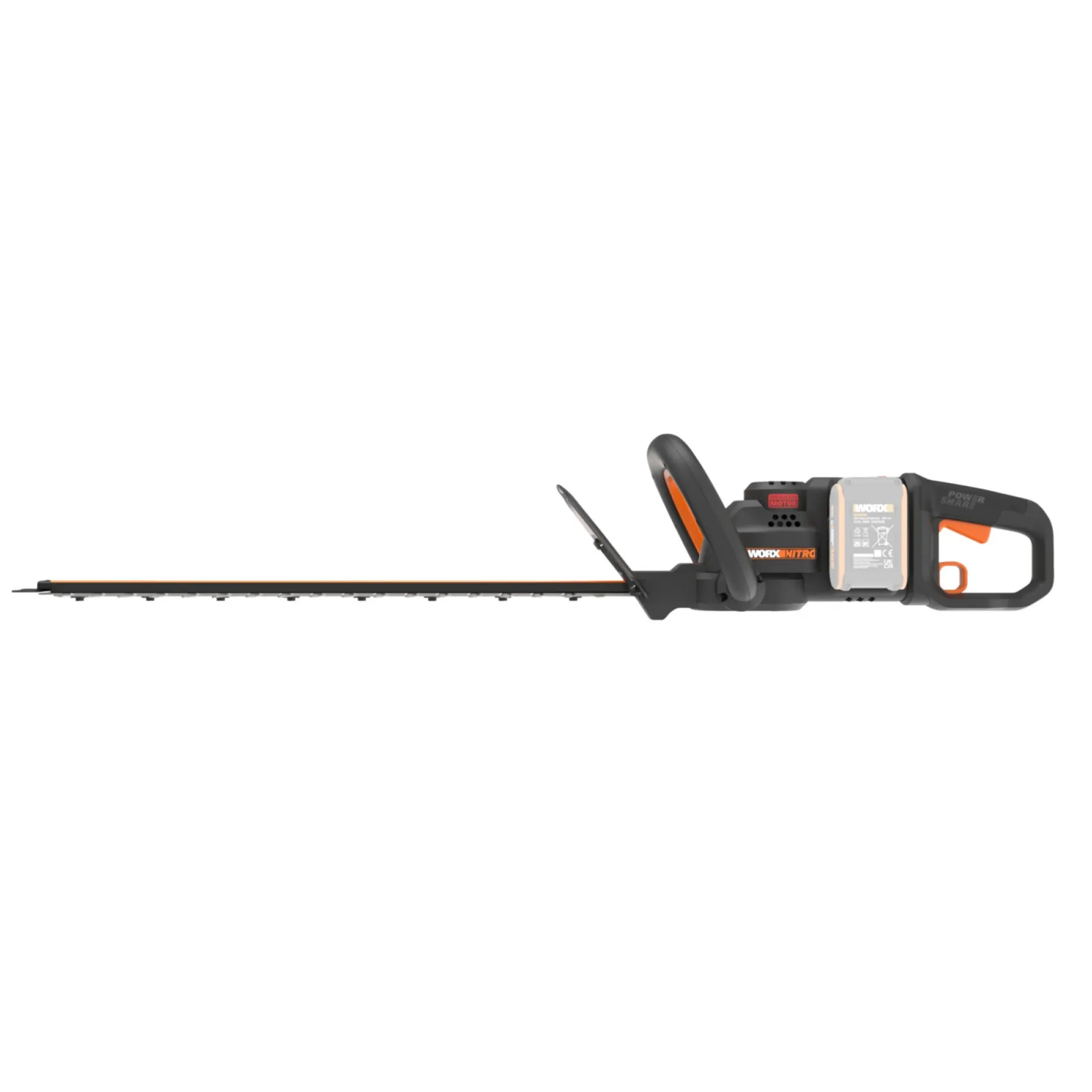 WORX WG286E.9 HÆKKEKLIPPER 61 CM UDEN BATTERI OG LADER