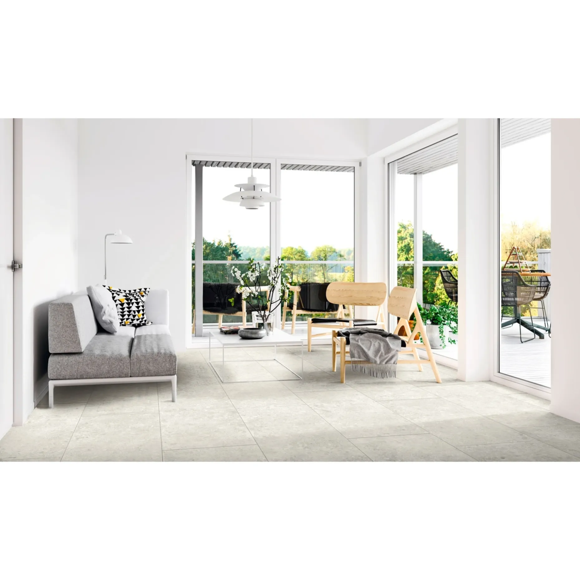 XL-BYG CEPPO WHITE SOKKELFLISE 7X60 HVID