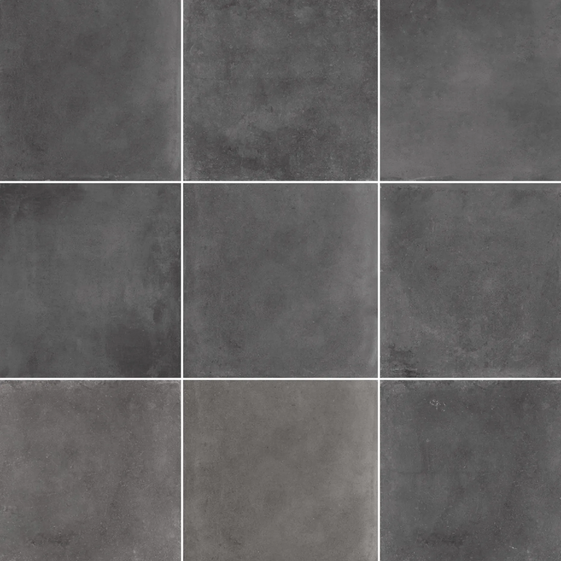 XL-BYG CONTEMPORARY GRAPHITE GULVFLISE 81X81 MØRK GRÅ
