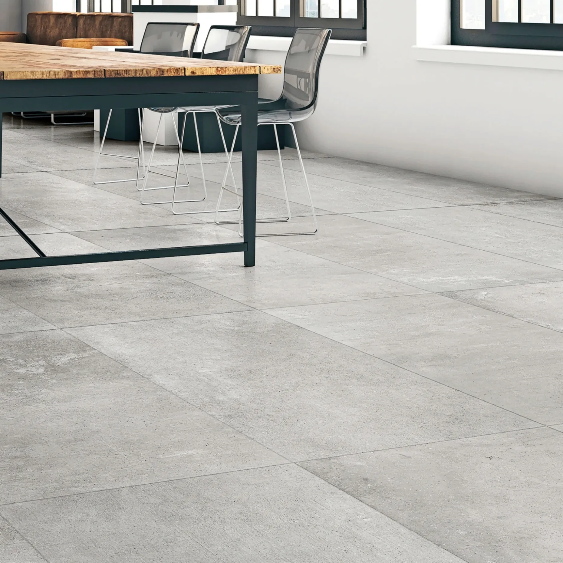 XL-BYG GARE LIGHT GREY GULVFLISE 60X60 LYS GRÅ