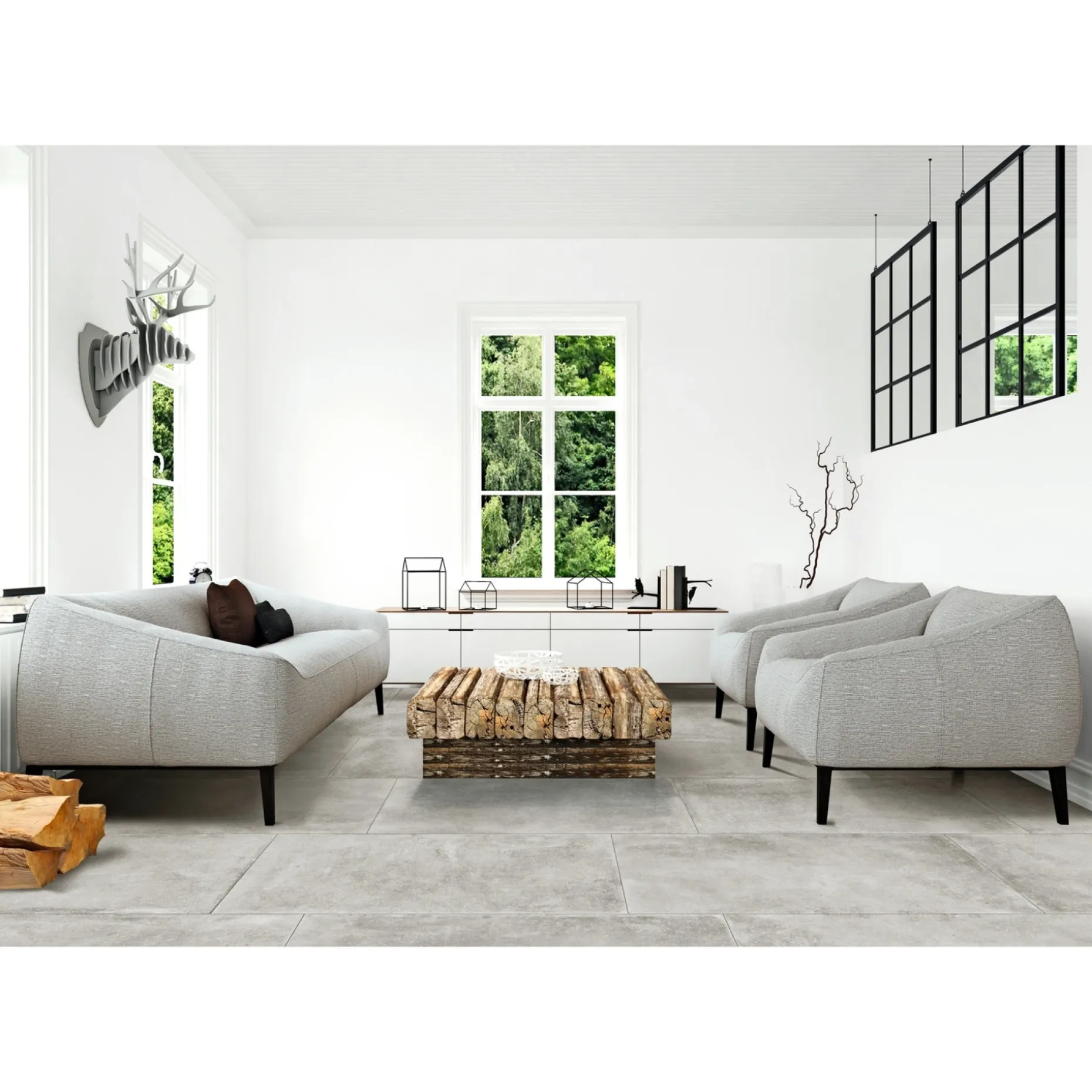 XL-BYG PIETRA LIMESTONE GREY SOKKELFLISE 7X60 GRÅ